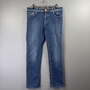 Jacob Cohen Limited Edition Jeans Mens 35 Slim Straight Denim Italy Selvedge